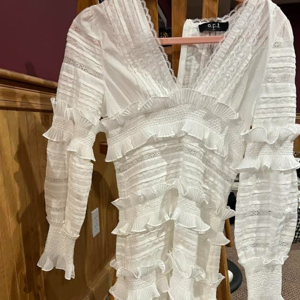 OPT White Lace Dress (From Revolve Clothing)